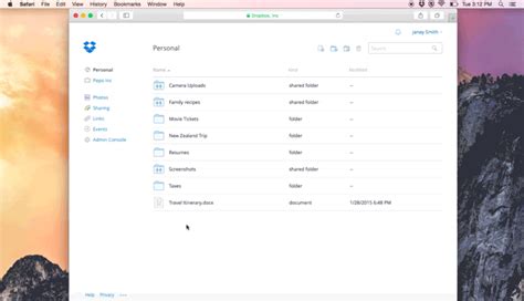 dropbox openen.